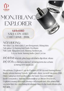Nước Hoa Nam MontBlanc Explorer EDP 100ml