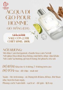 Nước Hoa Nam Giorgio Armani Acqua Di Gio Pour Homme