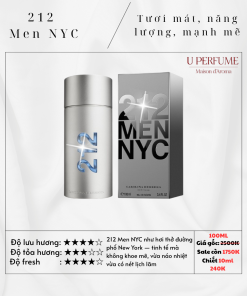 Nước Hoa Nam Carolina Herrera 212 Men NYC Chính Hãng