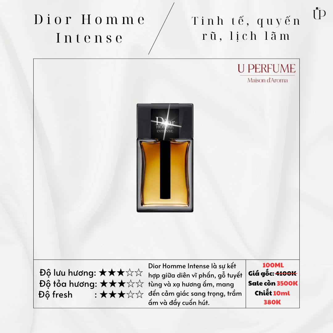 Nước Hoa Nam Christian Dior Homme Intense