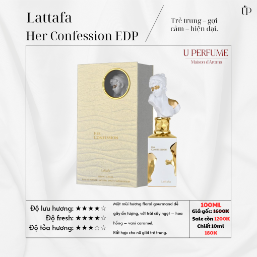 Nước Hoa Nữ Lattafa Her Confession EDP