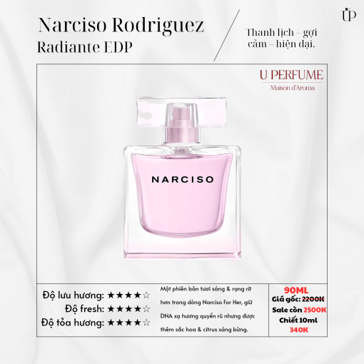 Nước Hoa Nữ Narciso Rodriguez Narciso Radiante EDP 90ml