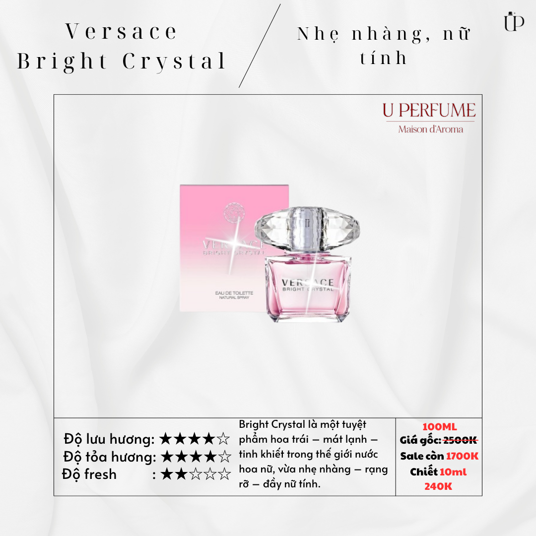 Nước Hoa Nữ Versace Bright Crystal Chính Hãng