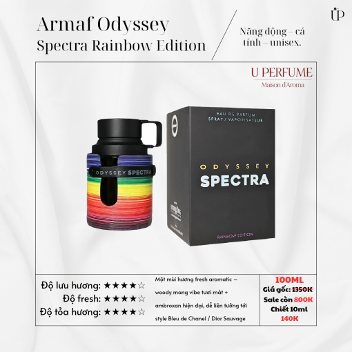 Nước Hoa Unisex Armaf Odyssey Spectra Rainbow Edition EDP