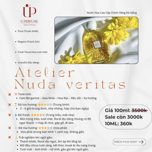 Nước Hoa Unisex Atelier Des Ors Nuda Veritas 100ml