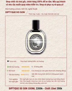 Nước Hoa Unisex Diptyque Do Son EDP 75ml