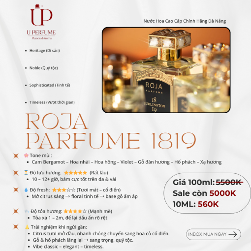 Nước Hoa Unisex Roja Parfums Burlington 1819