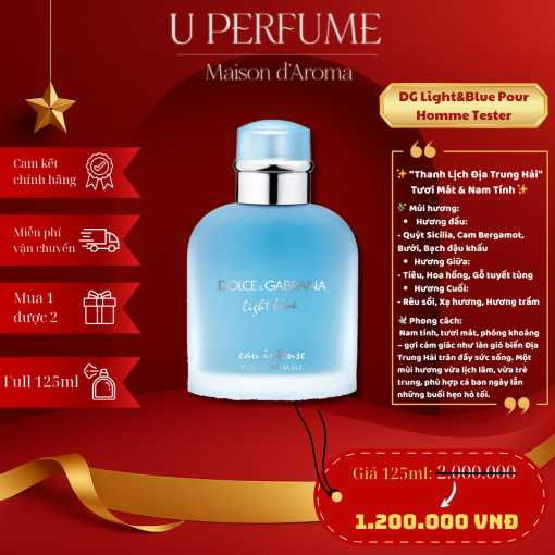 Nước hoa nam Dolce & Gabbana Light Blue Pour Homme Tester 125ml