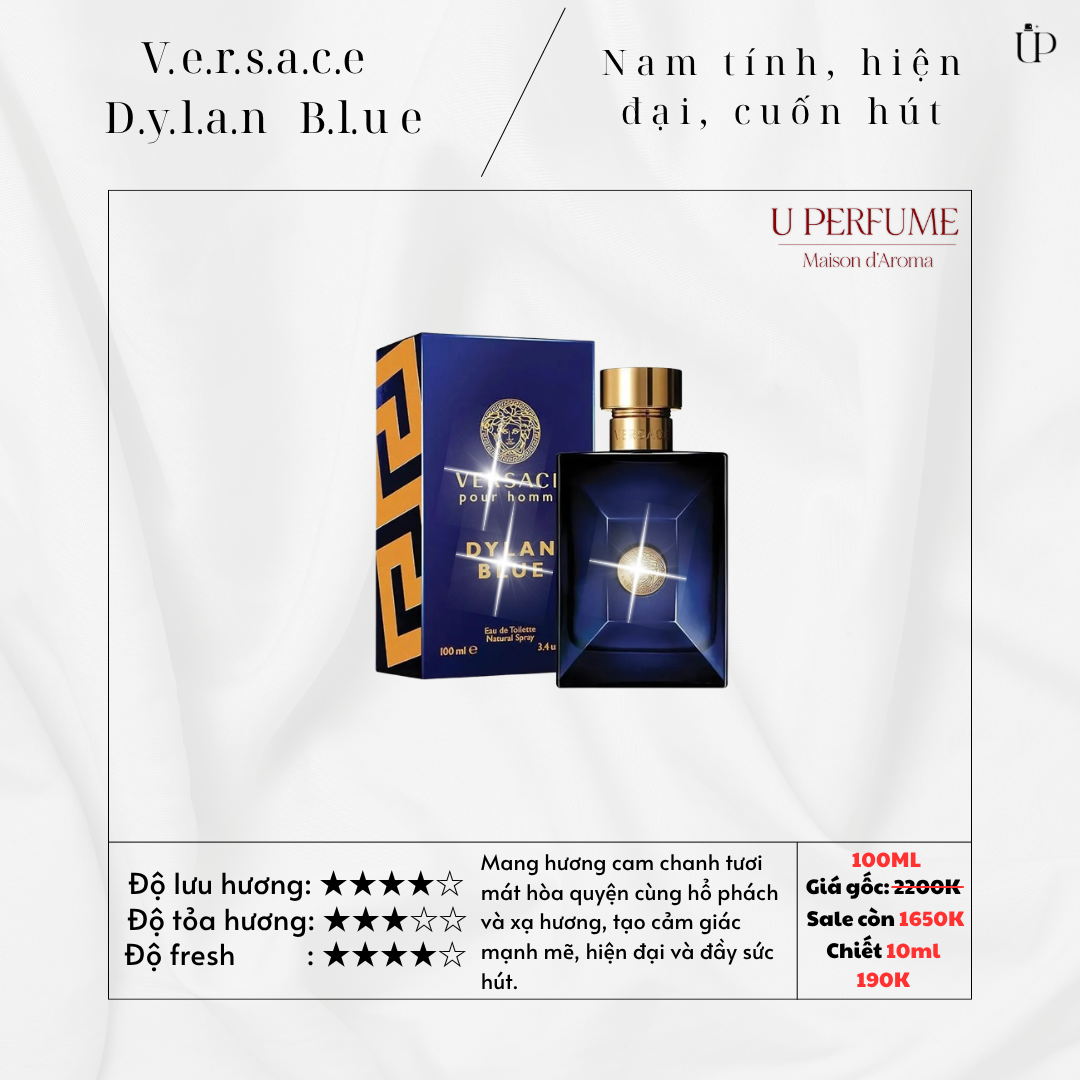 Nước Hoa Nam Versace Dylan Blue Pour Homme Chính Hãng