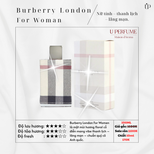 Nước Hoa Nữ Burberry London For Women