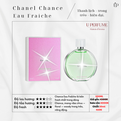 Nước Hoa Nữ Chanel Chance Eau Fraiche