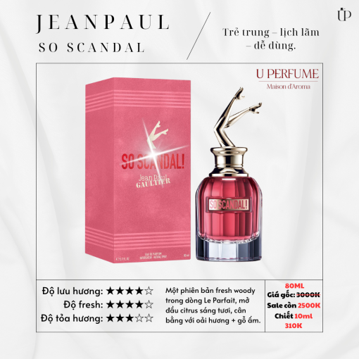 Nước Hoa Nữ Jean Paul Gaultier So Scandal 80ML