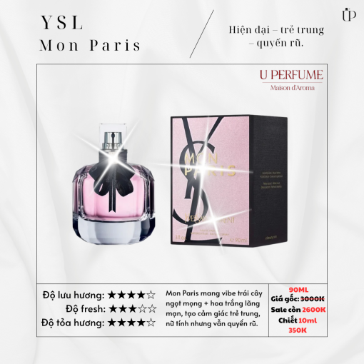 Nước Hoa Nữ Yves Saint Laurent YSL Mon Paris