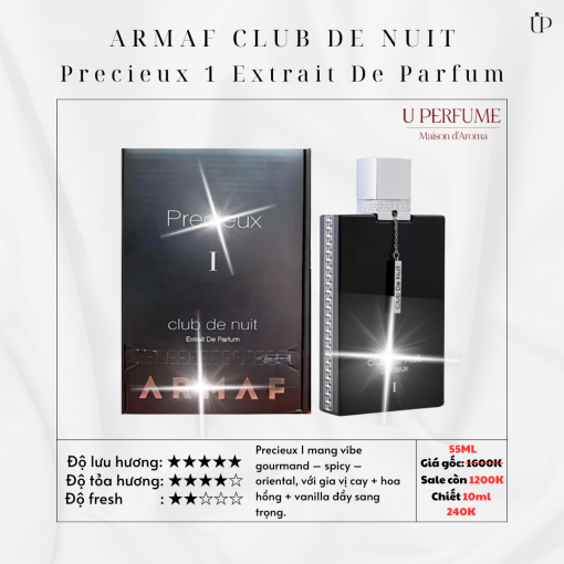Nước Hoa Unisex Armaf Precieux 1 Extrait De Parfum