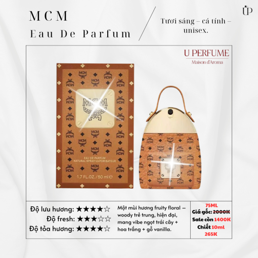 Nước Hoa Unisex MCM Eau De Parfum 75ml