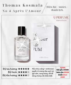 Nước Hoa Unisex Thomas Kosmala No 4 Après l’Amour EDP