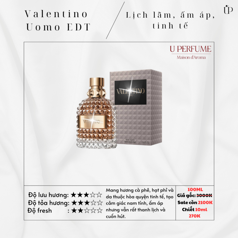 Nước Hoa Nam Valentino Uomo EDT