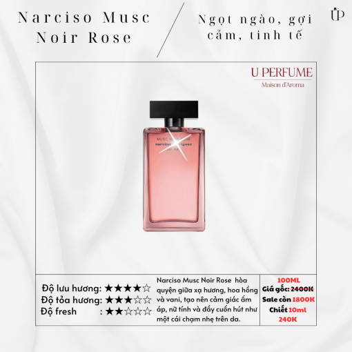 Nước Hoa Nữ Narciso Rodriguez For Her Musc Noir Rose