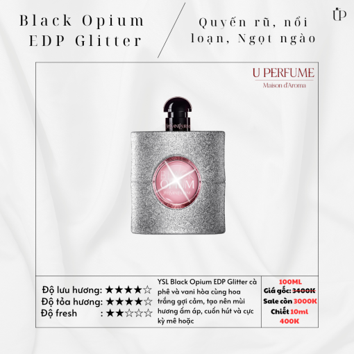 Nước Hoa Nữ Yves Saint Laurent YSL Black Opium Glitter EDP
