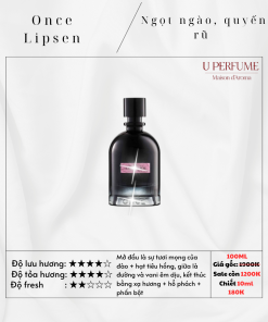 Nước Hoa Unisex Once Lipsens EDP Intense