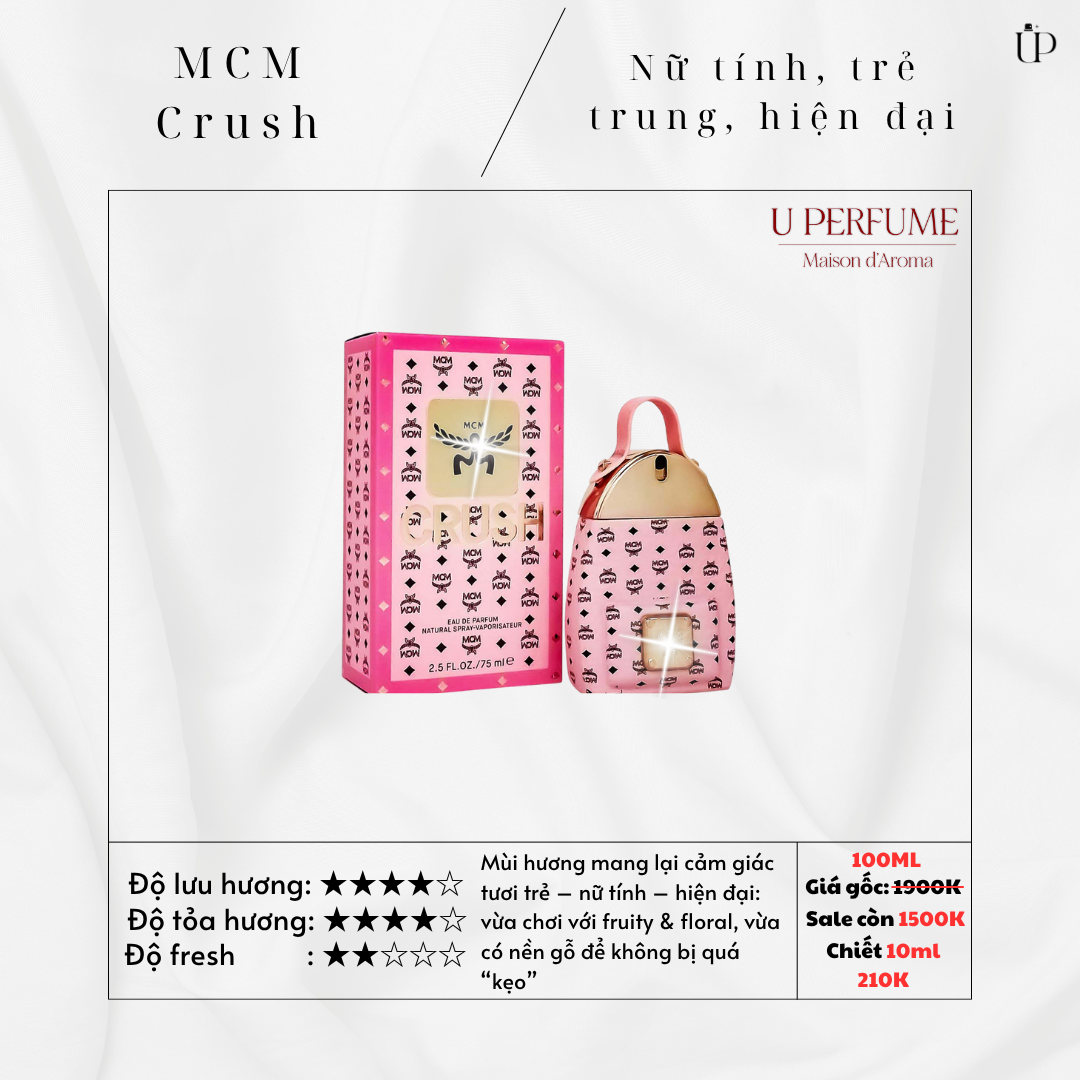 Nước hoa nữ MCM Crush 75ml EDP