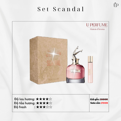 Set Nước Hoa Nữ Jean Paul Gaultier Scandal Gift Set EDP (80ml + 20ml)