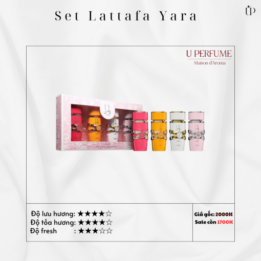 Set Nước Hoa Nữ Lattafa My Yara Collection EDP