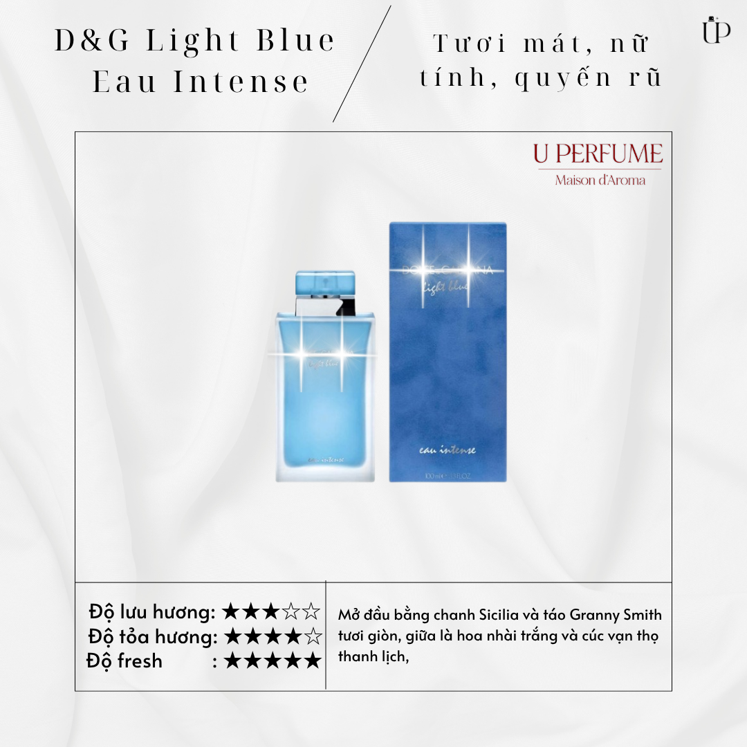 Nước Hoa Nữ Dolce & Gabbana D&G Light Blue Eau Intense