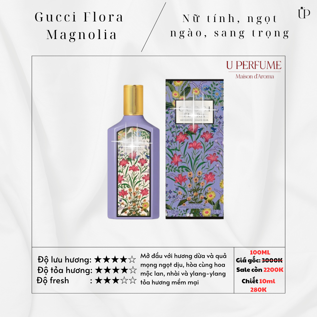 Nước Hoa Nữ Gucci Flora Gorgeous Magnolia EDP