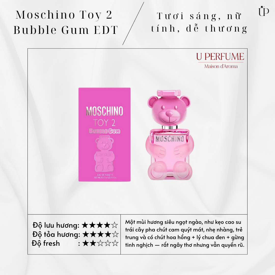 Nước Hoa Nữ Moschino Toy 2 Bubble Gum