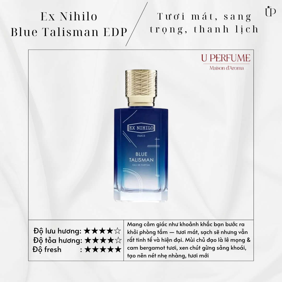 Nước Hoa Unisex Ex Nihilo Blue Talisman EDP