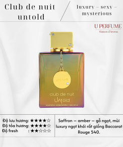 Nước Hoa Unisex Armaf Club De Nuit Untold