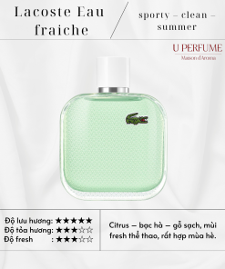 Nước hoa nam Lacoste L.12.12 Blanc Eau Fraiche