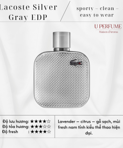 Nước hoa nam Lacoste L.12.12 Silver Grey EDP