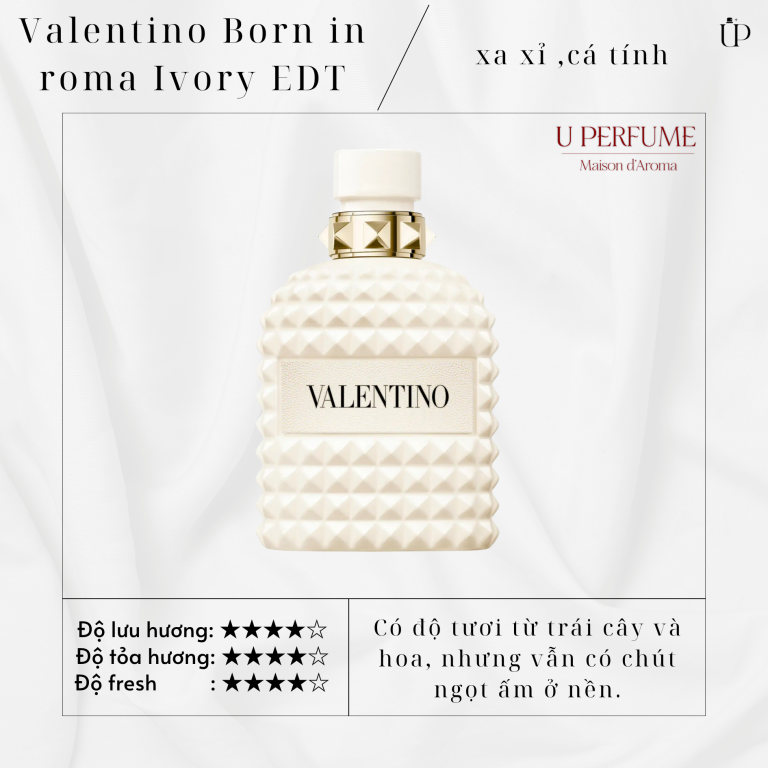 Nước Hoa Nam Valentino Uomo Born In Roma Ivory EDT