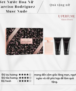 Giftset Nước Hoa Nữ Narciso Rodriguez For Her Musc Nude 3pcs