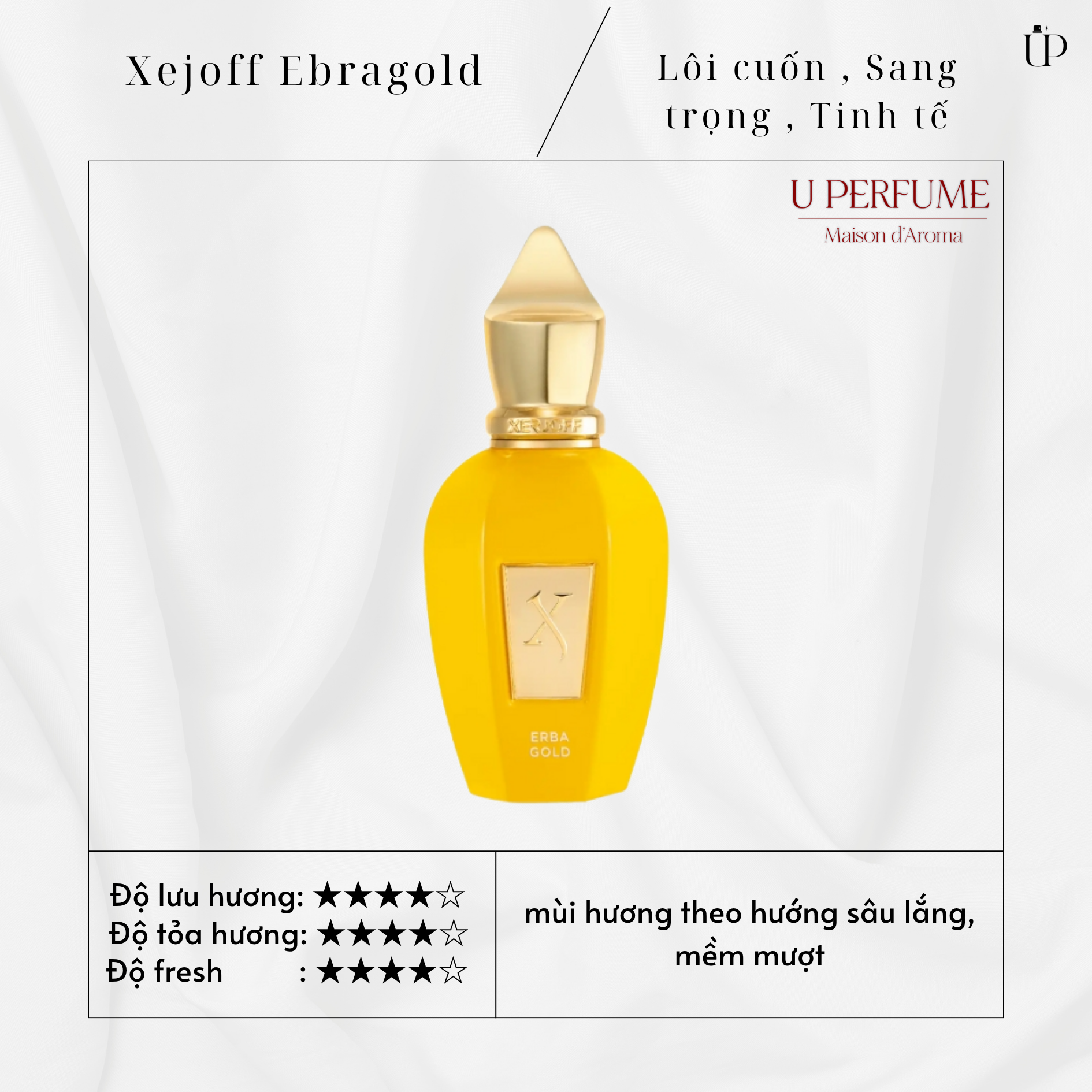 Nước Hoa Unisex Xerjoff Erba Gold EDP