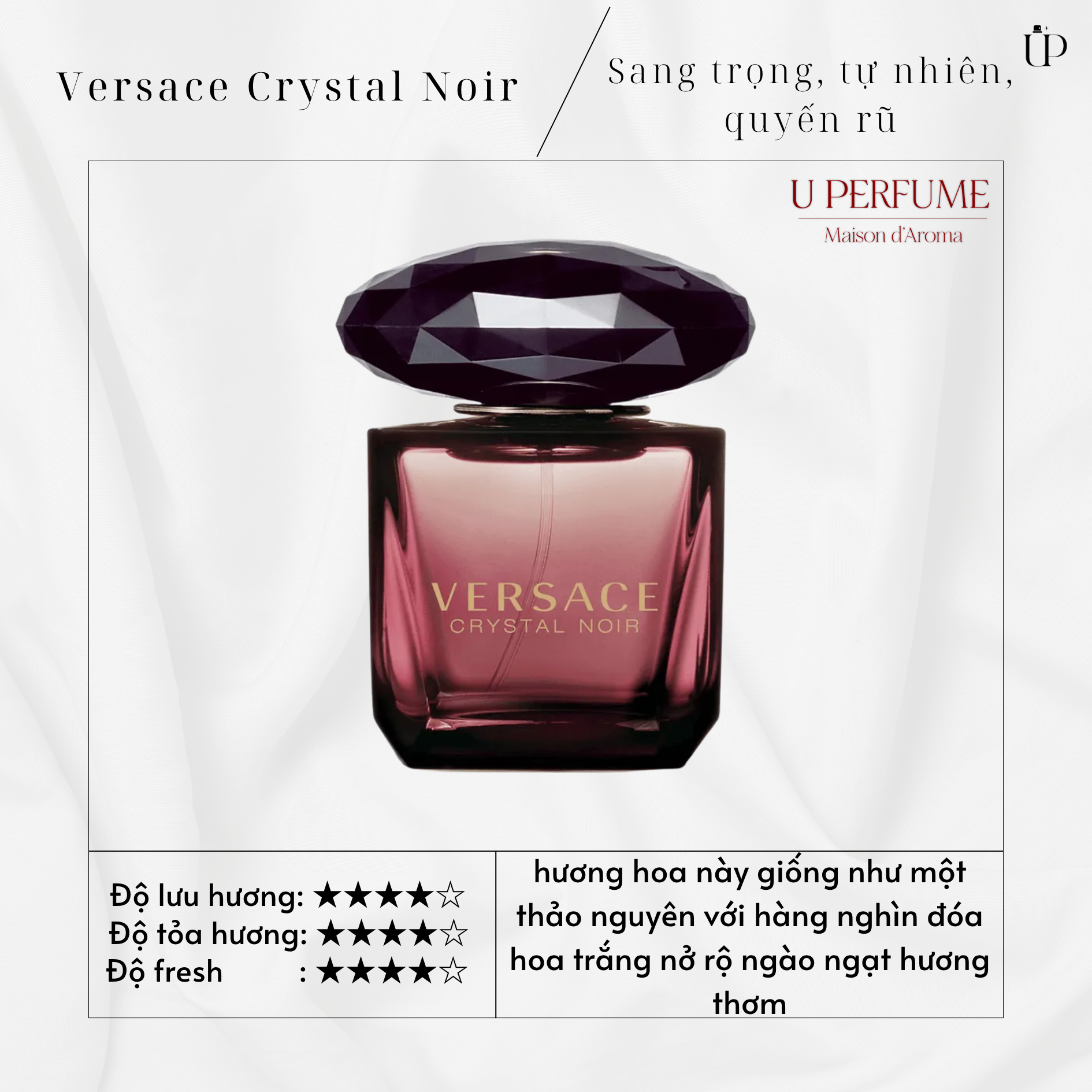 Nước Hoa Nữ Versace Crystal Noir