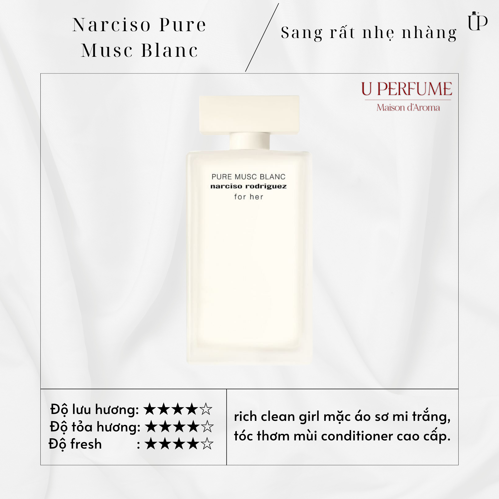 Nước Hoa Nữ Narciso Rodriguez For Her Pure Musc Blanc